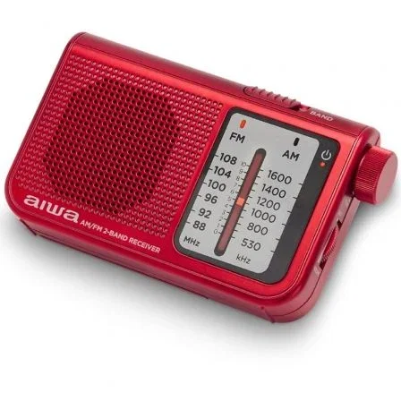 Aiwa RS-55RD Radio Portátil de Bolsillo Dual AM/FM Roja Aiwa RS-55RD Radio Portátil de Bolsillo Dual AM/FM Roja